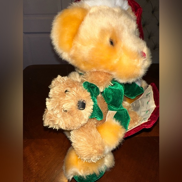 Vintage Dan Dee Talking Plush Bear Reads True Story of Christmas Animated Lights - Picture 6 of 9